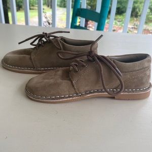 Boys suede and leather dress shoes